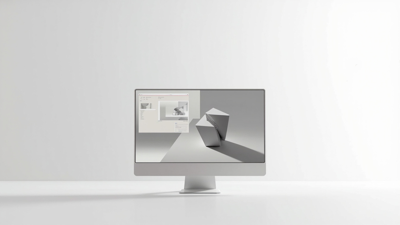 Workflow split between 2D daily work and 3D review sessions on the same display