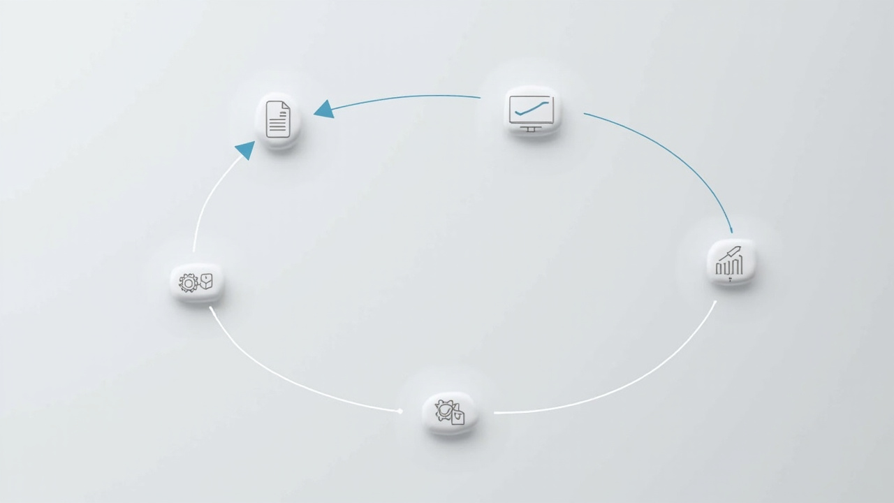 Workflow illustration of the buyer evaluation path for stereoscopic display software and hardware compatibility.